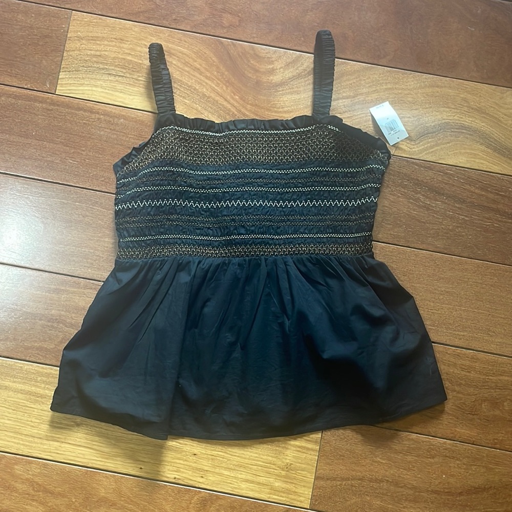 Women’s smocked tank top. NWT